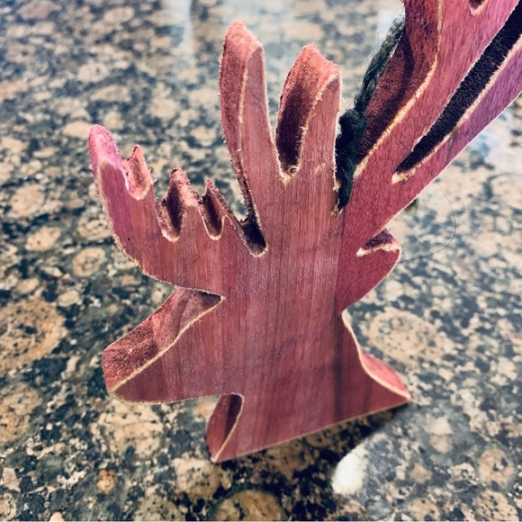 Rustic Wooden Deer Antlers Decor/Decorations Gift Topper Ralph Lauren Christmas - Picture 5 of 6